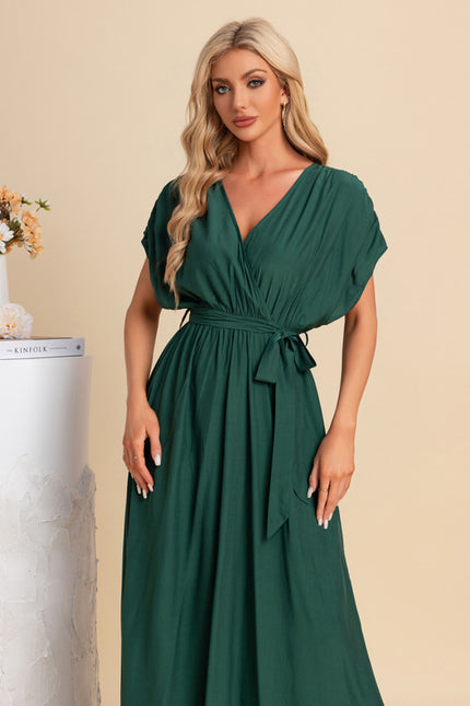 Robe Trapèze Maxi Vert Serein - gallery 6