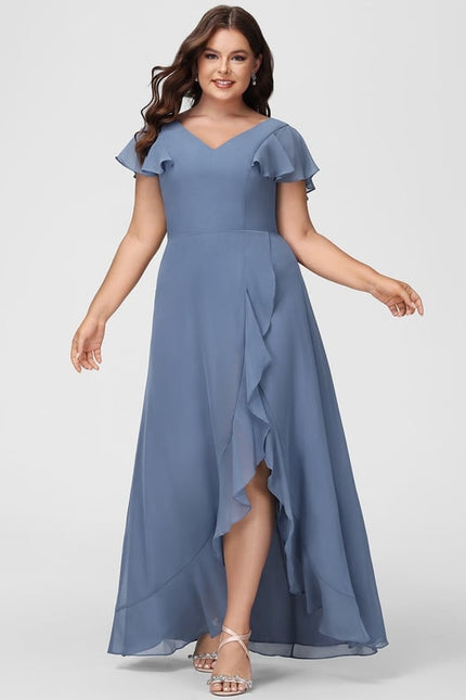 Robe Trapèze Fluide Asymétrique - gallery 7