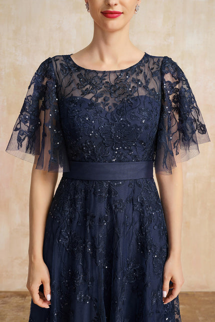 Robe Trapèze Marine Étoilée - gallery 6