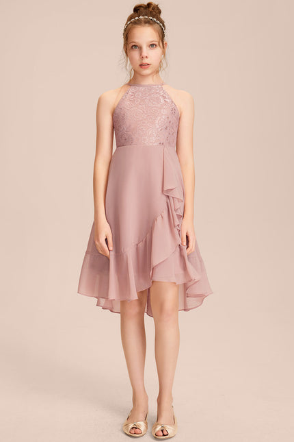 Robe Trapèze Flou Rosé - gallery 2