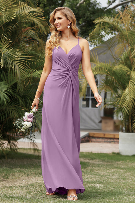 Robe Trapèze Mousseline Fendue - gallery 2