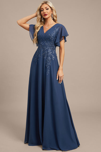 Robe Trapèze Lueur Azurienne - gallery 4