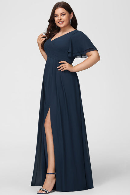 Robe Trapèze Longue Beige Élégante - gallery 9