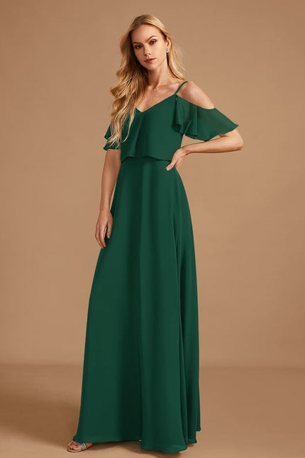 Robe Trapèze Mousseline Fendue - gallery 2