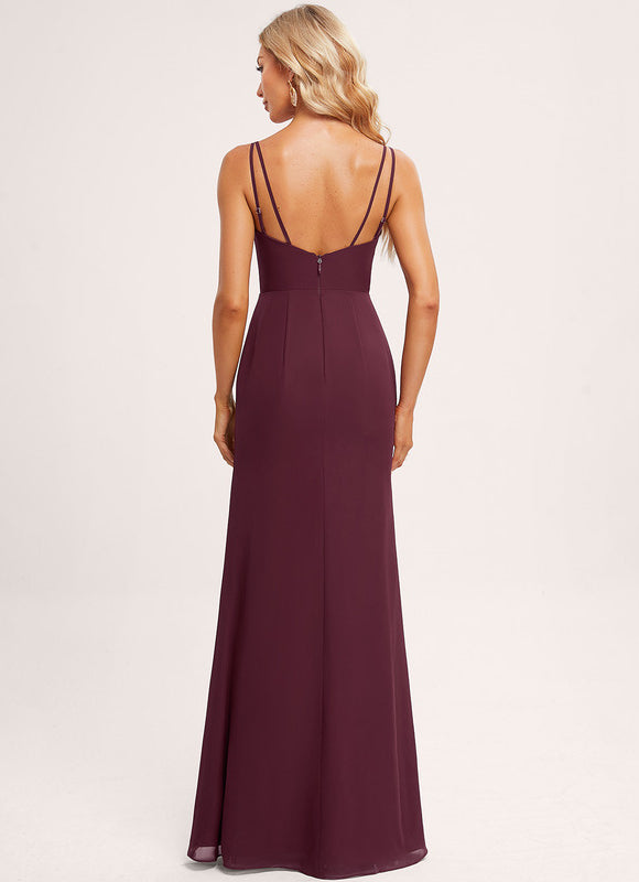 Robe Trapèze Mousseline Fendue - gallery 3