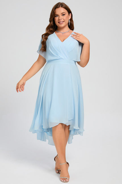 Robe Trapèze Flottante Verte - gallery 7