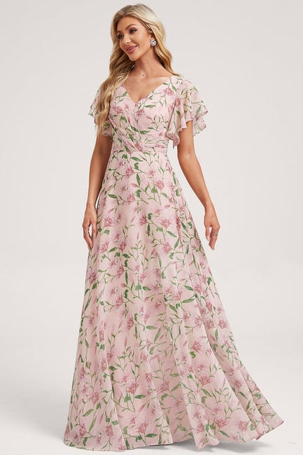 Robe Trapèze Mousseline Fendue - gallery 3