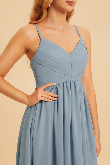 Robe Trapèze Longue Beige Élégante - gallery 6