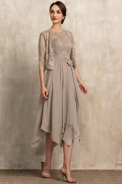 Robe Trapèze Mi-Longue Cérémonie - gallery 1