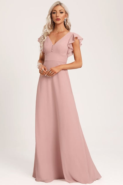 Robe Trapèze Mousseline Fendue - gallery 5