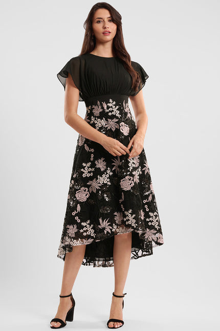 Robe Trapèze Élégance Florale - gallery 2