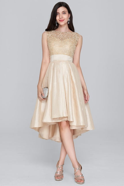 Robe Trapèze Dorée Couture