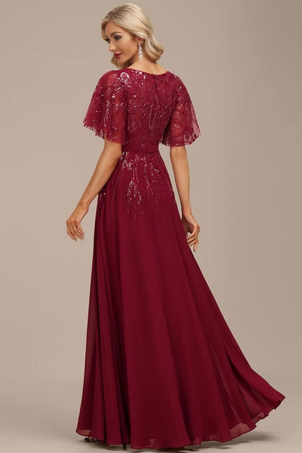 Robe Trapèze Marine Éclatante - gallery 4