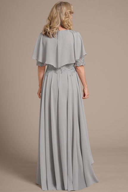 Robe Trapèze Élégance Grise Lumineuse - gallery 7