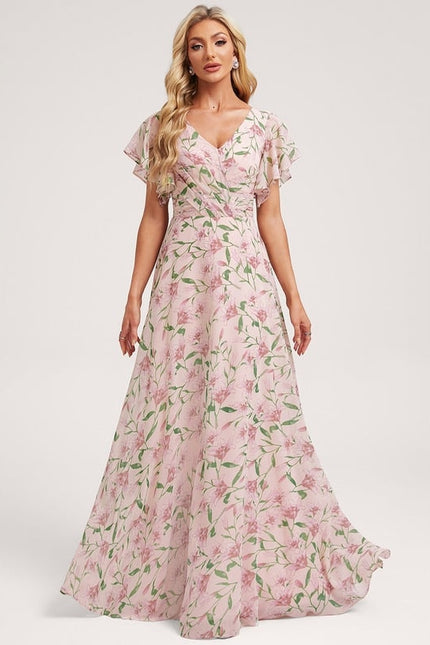 Robe Trapèze Mousseline Fendue - gallery 2