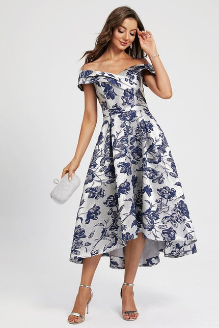 Robe Trapèze Finesse Florale - gallery 1