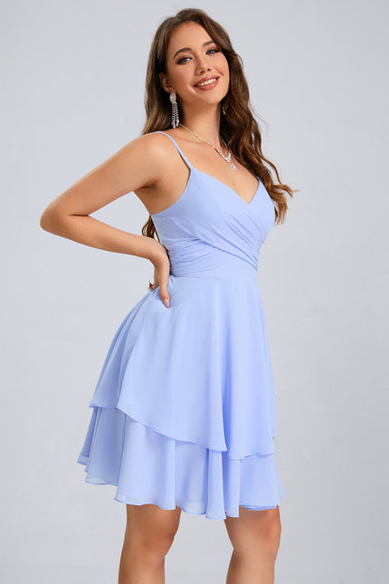 Robe Trapèze Marine Éthérée - gallery 5