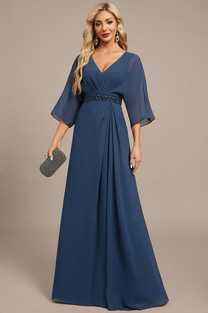 Robe Trapèze Longue Élégante - gallery 3