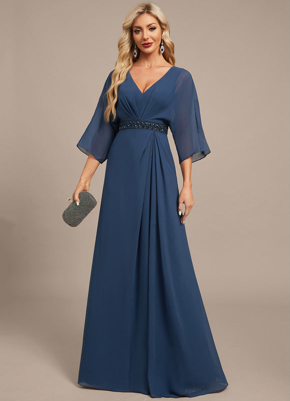 Robe Trapèze Longue Élégante - gallery 3