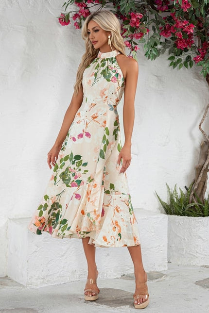 Robe Trapèze Floraison Chic