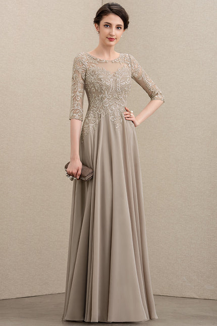 Robe Trapèze Longue Violetée - gallery 4