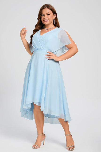 Robe Trapèze Flottante Verte - gallery 5