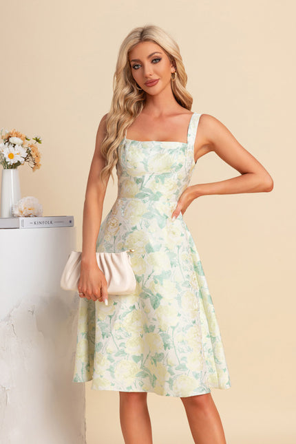 Robe Trapèze Midi Romantique - gallery 3