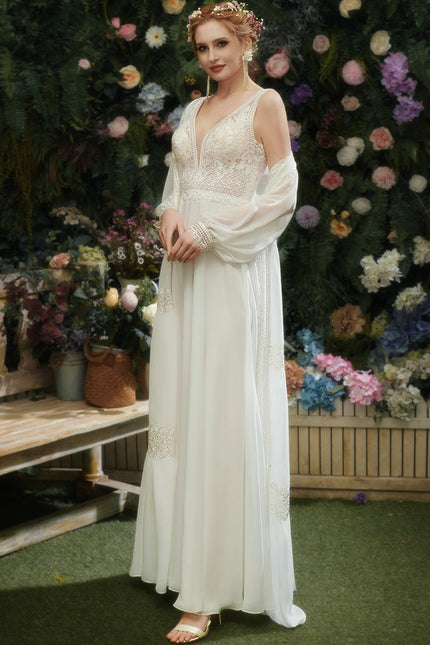 Robe Trapèze Éthérée Lumineuse - gallery 5