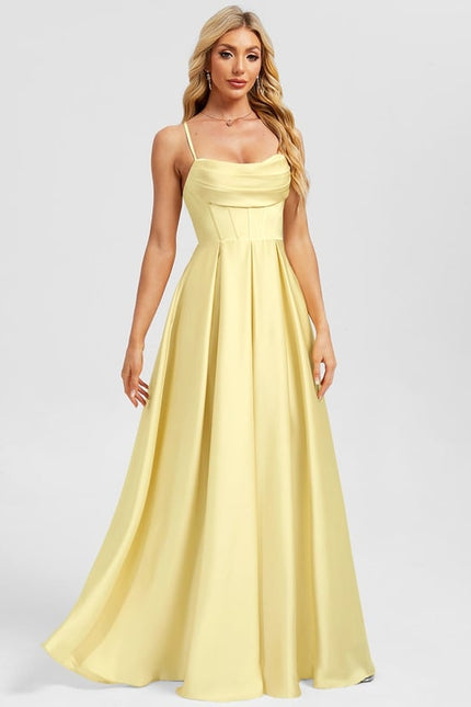 Robe Trapèze Jaune Lumineuse