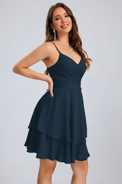 Robe Trapèze Marine Éthérée - gallery 9