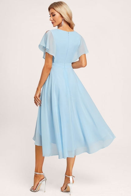 Robe Trapèze Flottante Verte - gallery 3