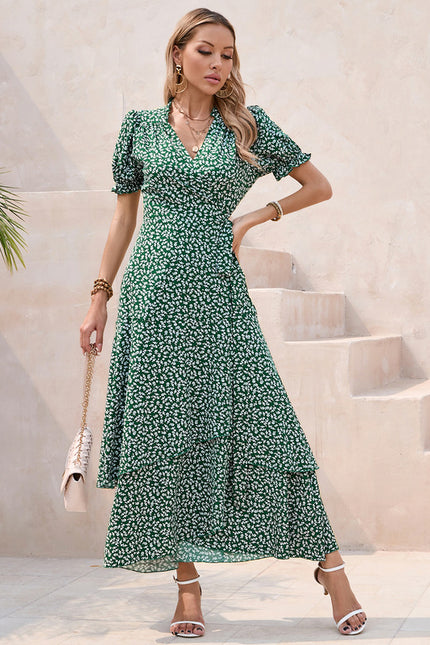 Robe Trapèze Élégance Végétale