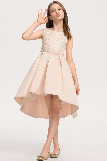 Robe Trapèze Cérémonielle Satinée - gallery 3