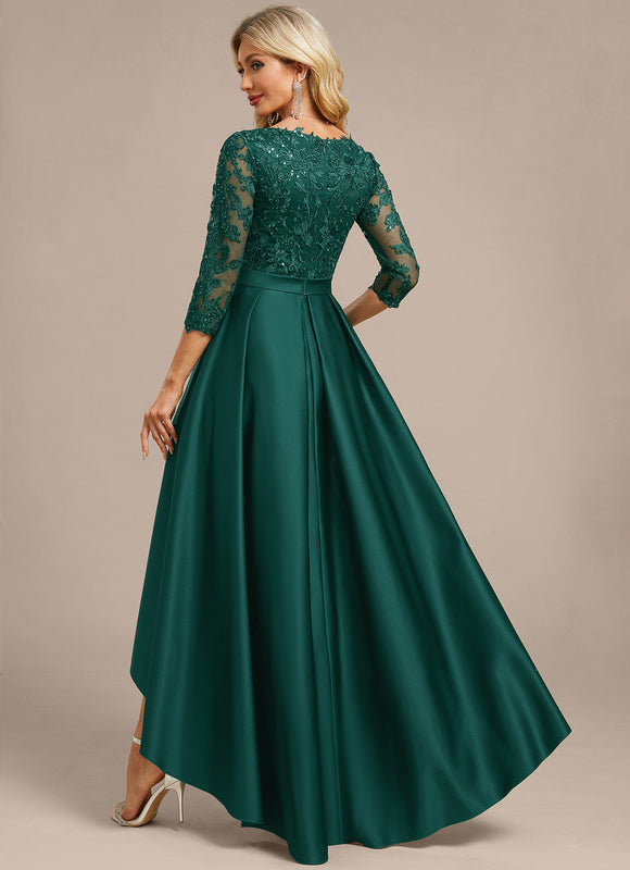 Robe Trapèze Élégance Émeraude - gallery 5