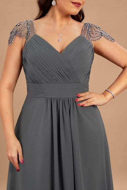 Robe Trapèze Longue Élégante - gallery 7