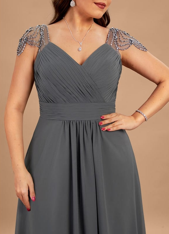 Robe Trapèze Longue Élégante - gallery 7