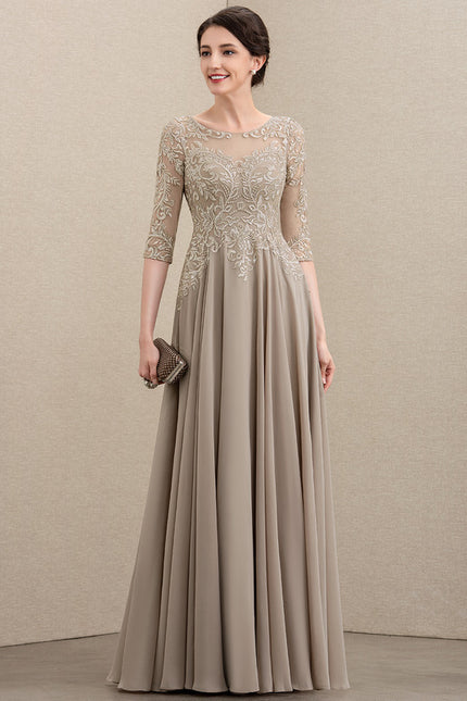 Robe Trapèze Longue Violetée - gallery 2