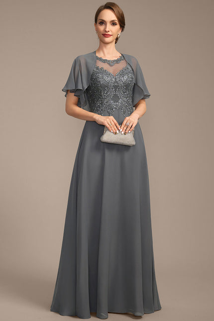 Robe Trapèze Longue Violetée