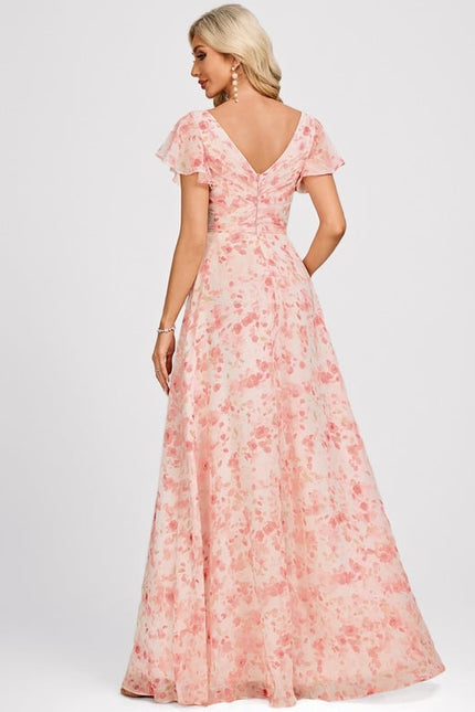 Robe Trapèze Mousseline Fendue - gallery 5