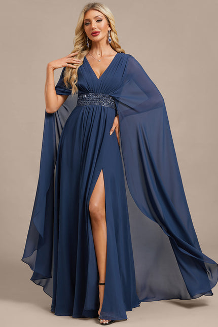 Robe Trapèze Longue Élégante - gallery 3