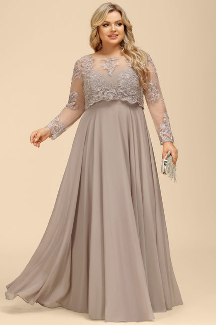 Robe Trapèze Longue Violetée - gallery 6