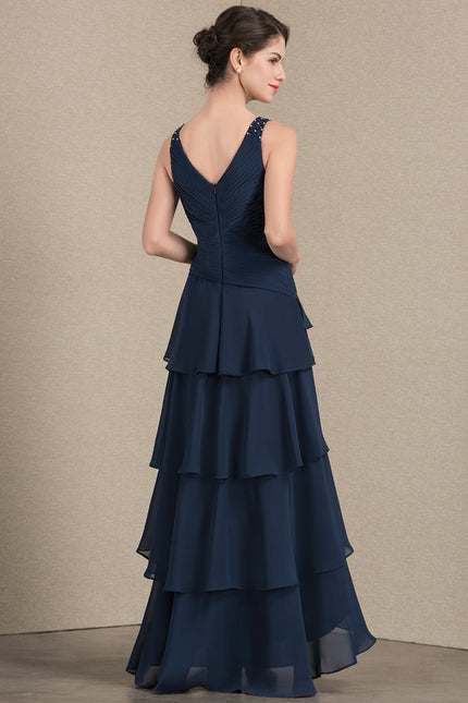 Robe Trapèze Gris Satiné Élégant - gallery 6