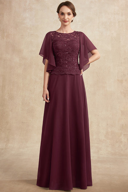 Robe Trapèze Longue Violetée - gallery 4