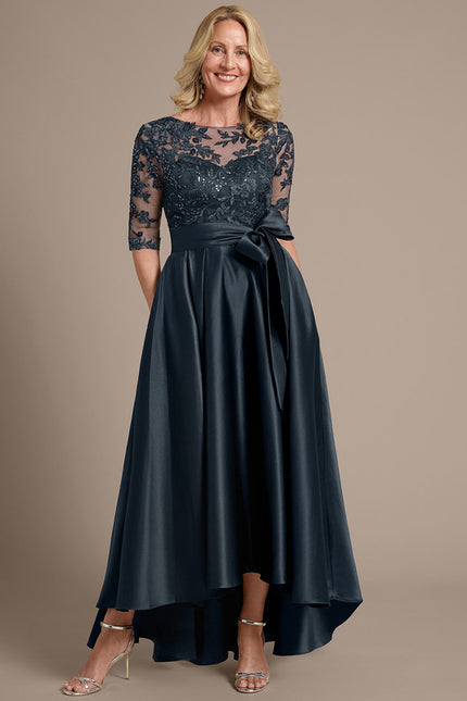Robe Trapèze Éclat Sombre - gallery 3