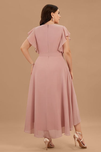 Robe Trapèze Flottante Verte - gallery 8