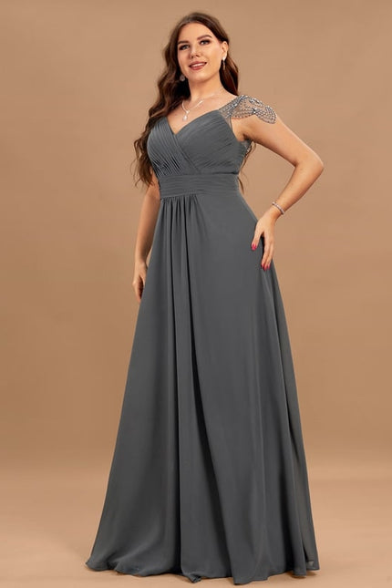 Robe Trapèze Longue Élégante - gallery 5