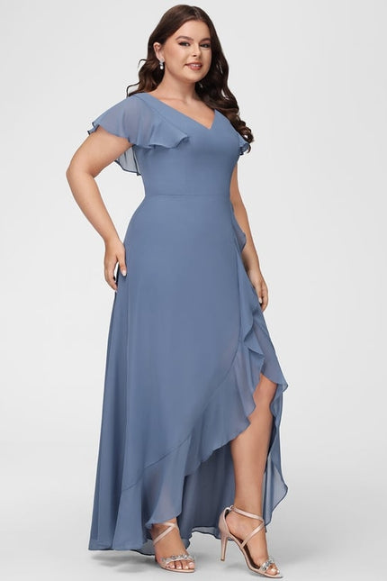 Robe Trapèze Fluide Asymétrique - gallery 8