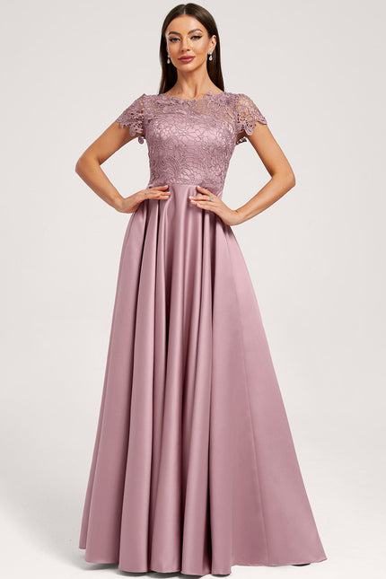 Robe Trapèze Mauve Élégante - gallery 3