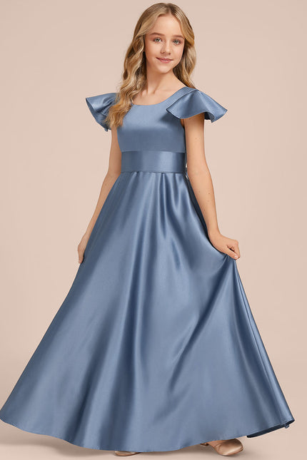 Robe Trapèze Satin Ciel Doux - gallery 3