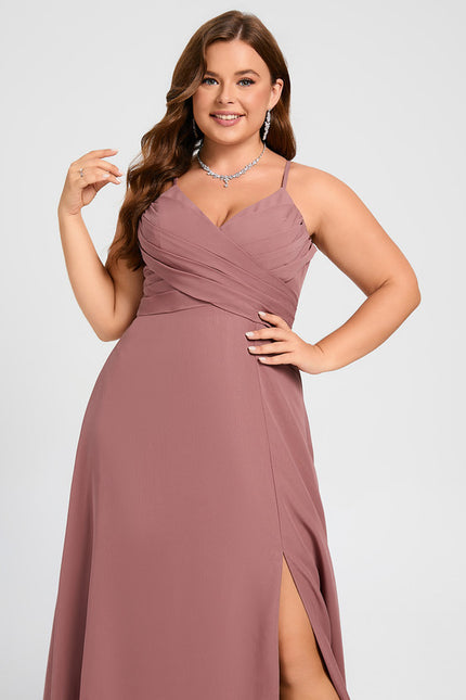 Robe Trapèze Longue Beige Élégante - gallery 9
